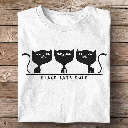BLACK CATS RULE (Premium Bio Unisex T-Shirt)
